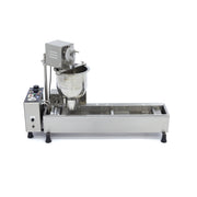 Appareil à donuts Maxima automatique avec friteuse et système de retournement, capable de produire 450 donuts par heure.
