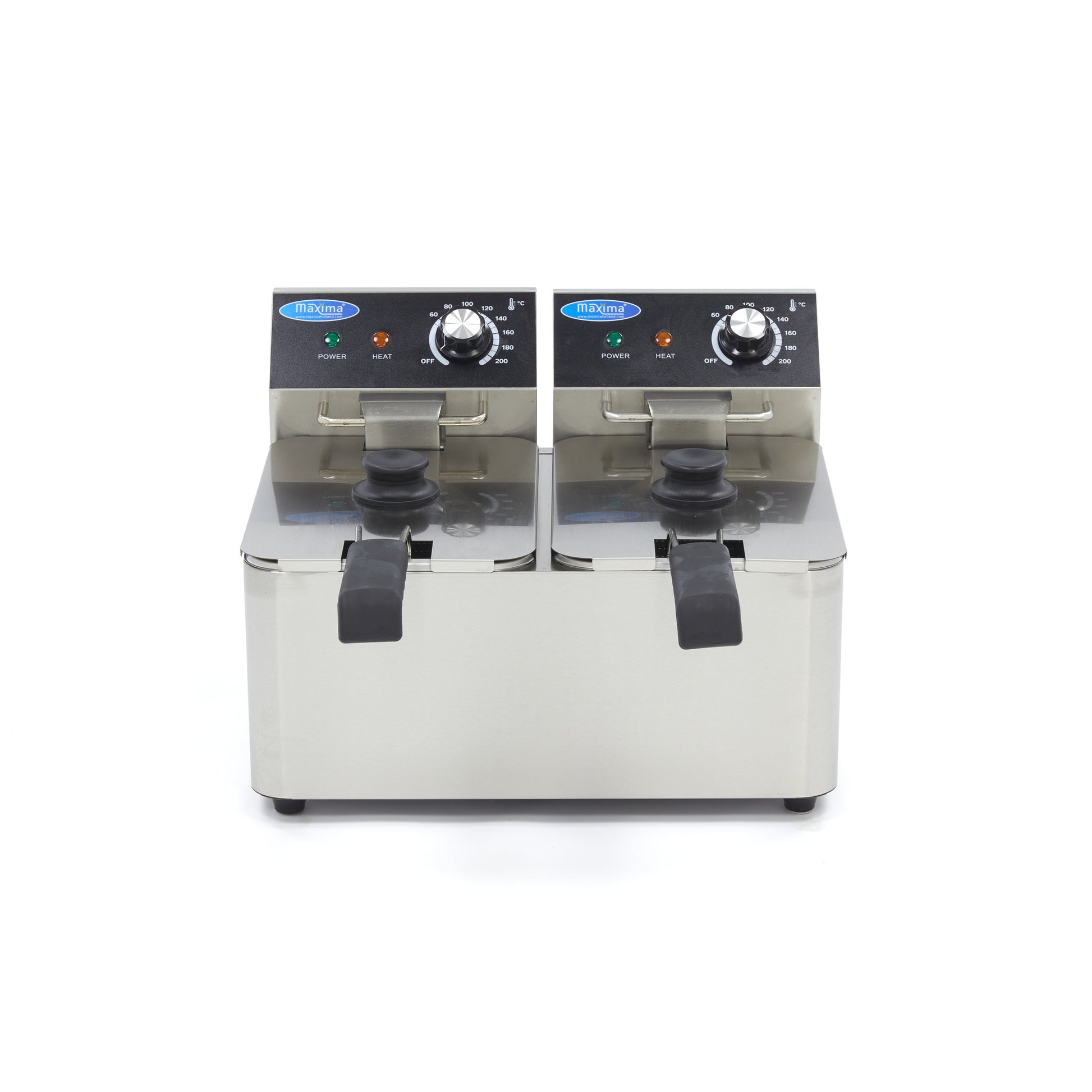 Friteuse - 2 x 4 L - 2 paniers - jusqu'à 1,5 kg de frites