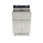 Friteuse - 30 L - 1 panier - avec robinet de vidange et support