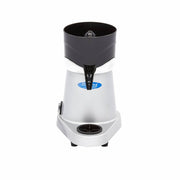 Presse-agrumes électrique Maxima pour oranges, capacité de 32 L/h, hauteur de verre 12,5 cm, en acier inoxydable.