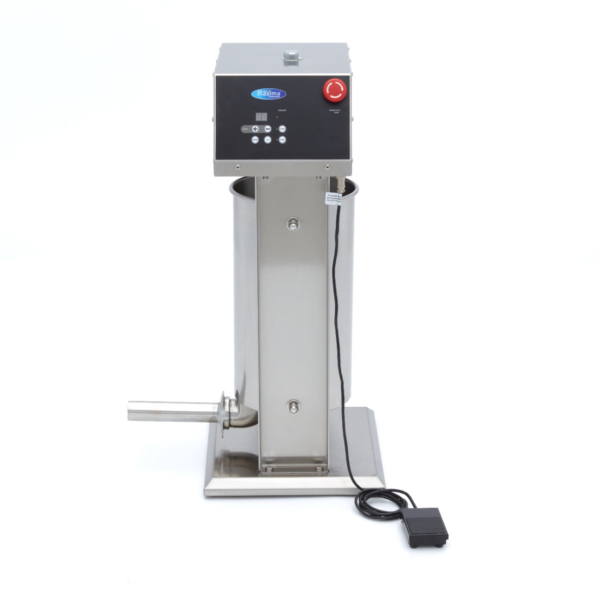 Poussoir à saucisses Maxima, automatique vertical de 15 L avec affichage numérique, pour préparer facilement des saucisses