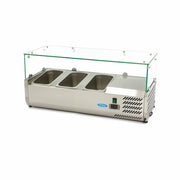 Réfrigérateur de préparation de comptoir - 95 cm - s'adapte à 3 x 1/3 GN