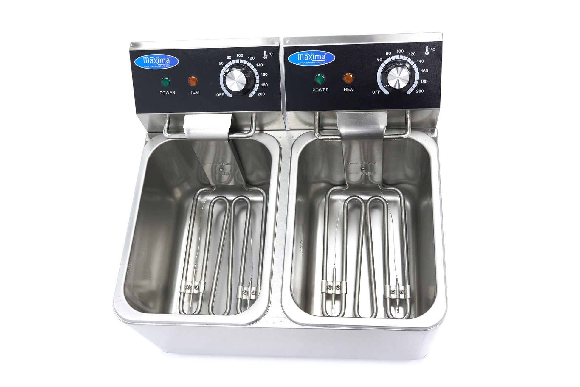 Friteuse - 2 x 4 L - 2 paniers - jusqu'à 1,5 kg de frites