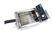 Friteuse - 10 L - 1 panier - avec robinet de vidange