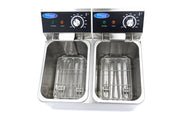 Friteuse - 2 x 4 L - 2 paniers - jusqu'à 1,5 kg de frites