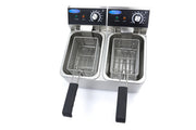 Friteuse - 2 x 4 L - 2 paniers - jusqu'à 1,5 kg de frites