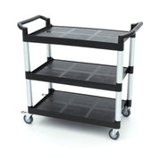 Service cart - 3 plastic shelves - 103 x 50.5 cm