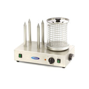 Chauffe-saucisses MAXIMA en silicone, diamètre 20 cm, avec 4 pointes, lavable au lave-vaisselle, pour cuisson facile et pratique