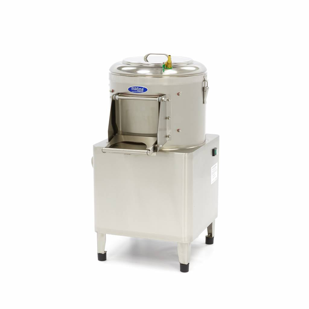 Machine à éplucher les pommes de terre MAXIMA, capacité de 8 kg, débit de 160 kg/h, éplucheuse industrielle efficace