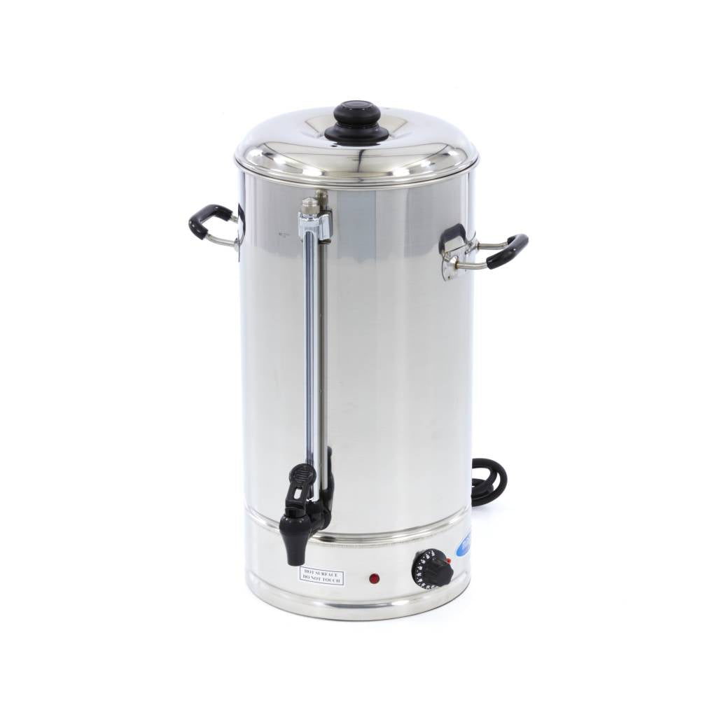 Bouilloire Maxima distributeur d'eau chaude de 20 L avec robinet pour service en cuisine ou restauration.