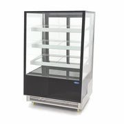 Vitrine à gâteaux réfrigérée Maxima de 500L, 120 cm sur roulettes, pour présentation et conservation des desserts.