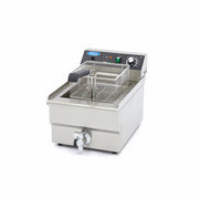 Friteuse - 16 L - 1 panier - avec robinet de vidange