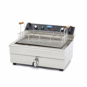 Friteuse - 20 L - 1 panier - avec robinet de vidange