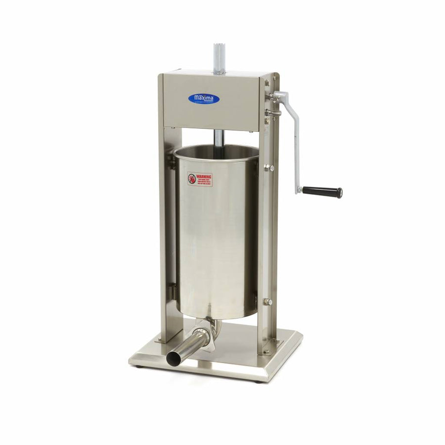 Machine à churros Maxima de 15 L avec 4 formes et 2 vitesses, vue de face, en acier inoxydable.