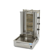 Kebab grill - 3 burners - 40 kg meat capacity - gas