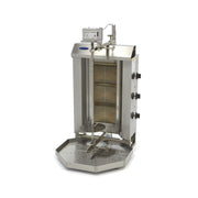 Kebab grill - 3 burners - 30 kg meat capacity - gas