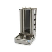 Kebab grill - 4 burners - 70 kg meat capacity - electric