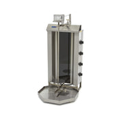 Kebab grill - 4 burners - 50 kg meat capacity - electric