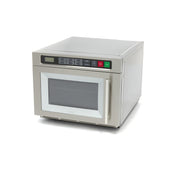 Micro-ondes professionnel Maxima, 1800W, 20 programmes, espace pour assiettes jusqu’à Ø36 cm, avec 2 tablettes visibles.