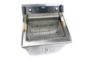 Friteuse - 35 L - 1 panier - avec robinet de vidange - 400V
