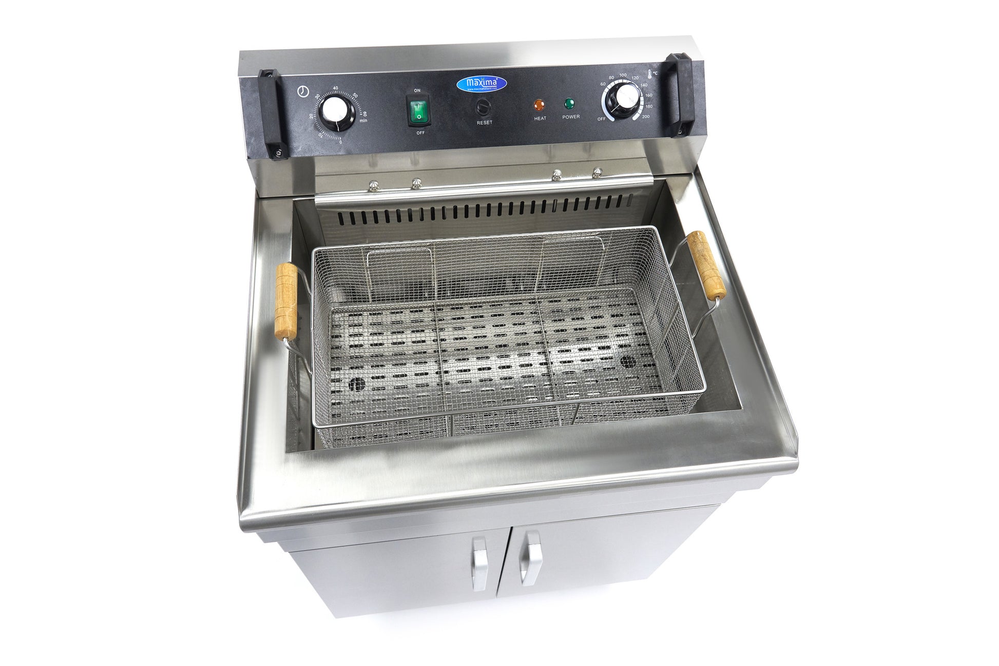 Friteuse - 35 L - 1 panier - avec robinet de vidange - 400V