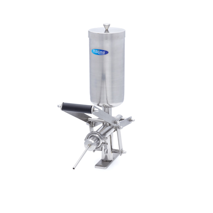 Machine à churros Maxima en acier inoxydable de 5 L, fonctionnement manuel pour préparer des churros croustillants.