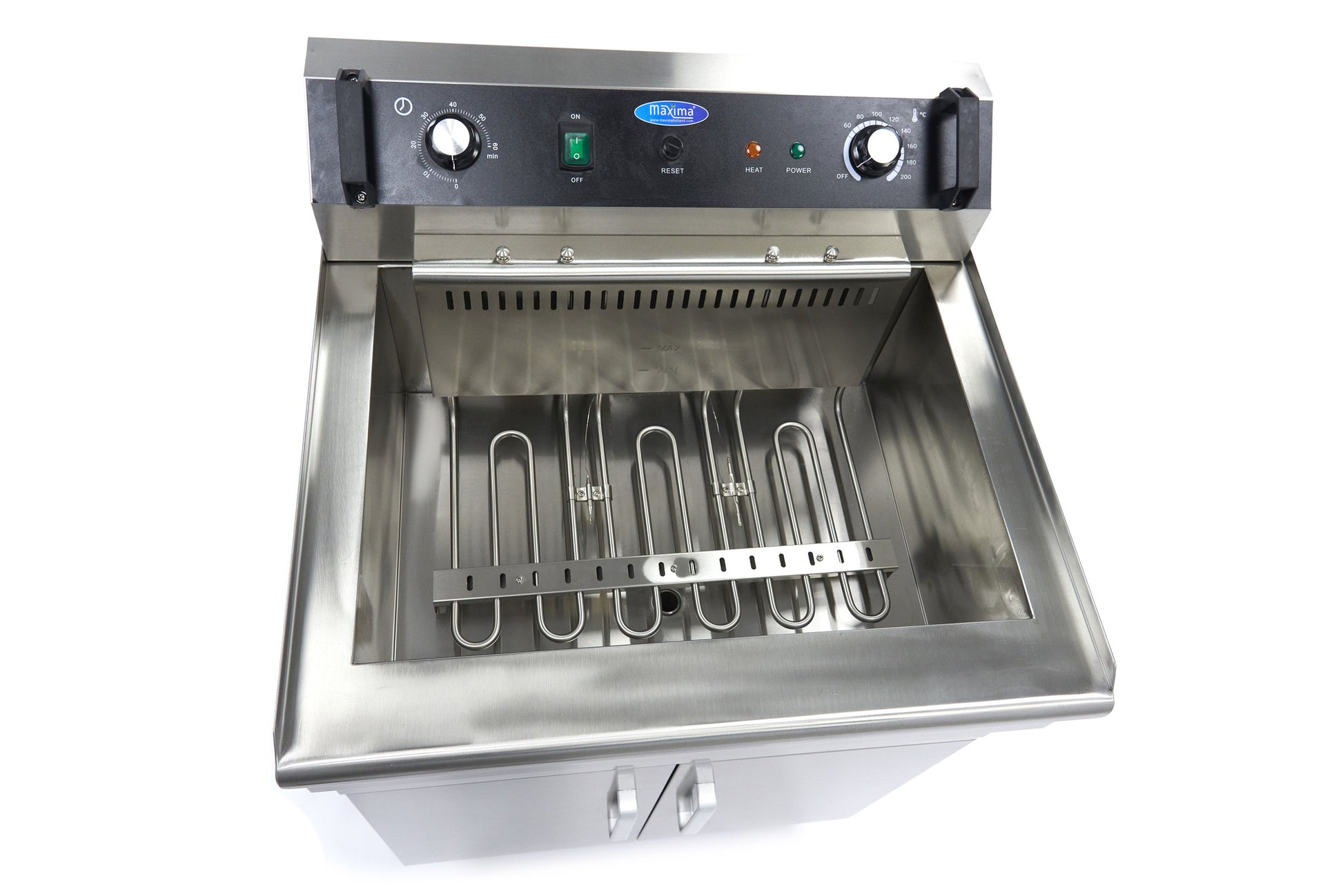 Friteuse - 35 L - 1 panier - avec robinet de vidange - 400V