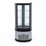 Vitrine à gâteaux réfrigérée Maxima, capacité 100 L, 48 cm, ronde, pour présentation élégante des desserts.