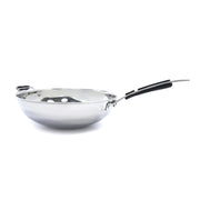 Poêle à wok - Ø36 cm - acier inoxydable - induction