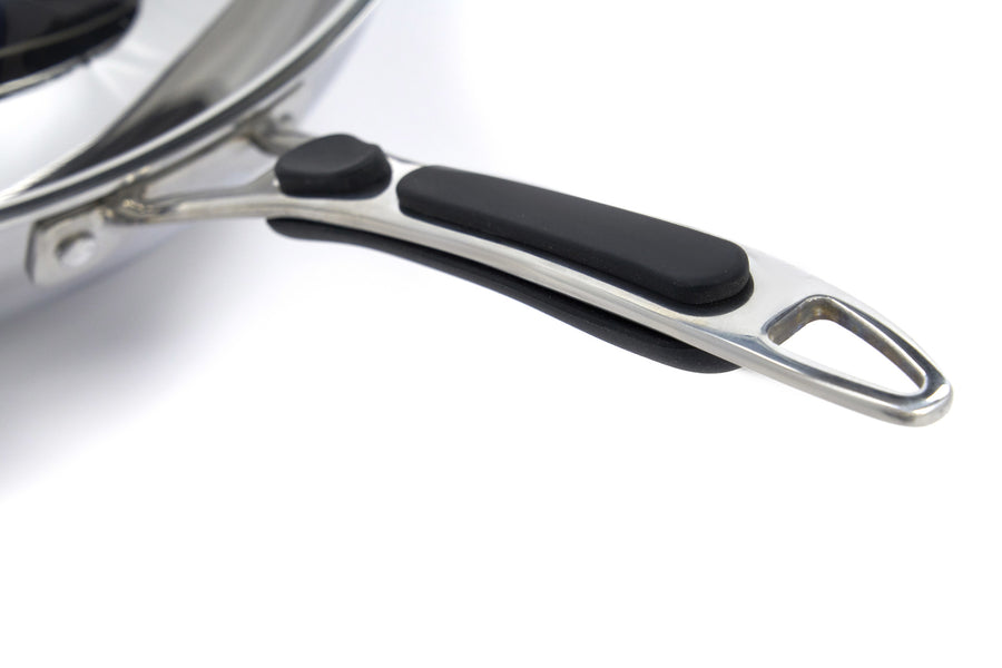 Poêle à wok - Ø36 cm - acier inoxydable - induction