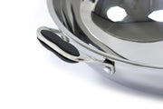 Poêle à wok - Ø36 cm - acier inoxydable - induction