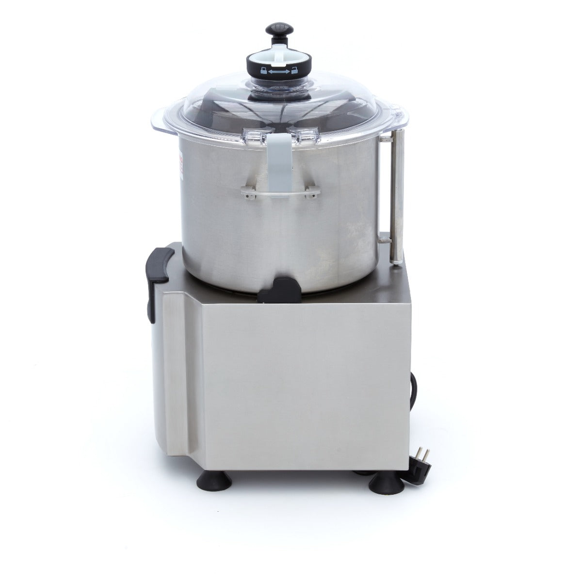 Robot de cuisine Maxima avec bol de 12 L, accessoires pour préparation alimentaire, vue de face sur le robot culinaire.