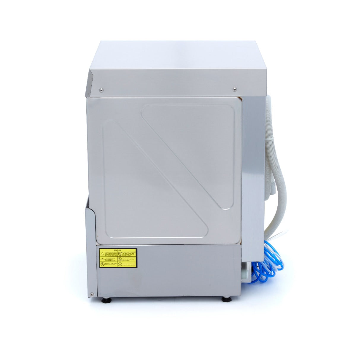 Lave-verre professionnel Maxima 35x35 cm avec pompes de vidange, rinçage et savon, écran numérique, 230V.