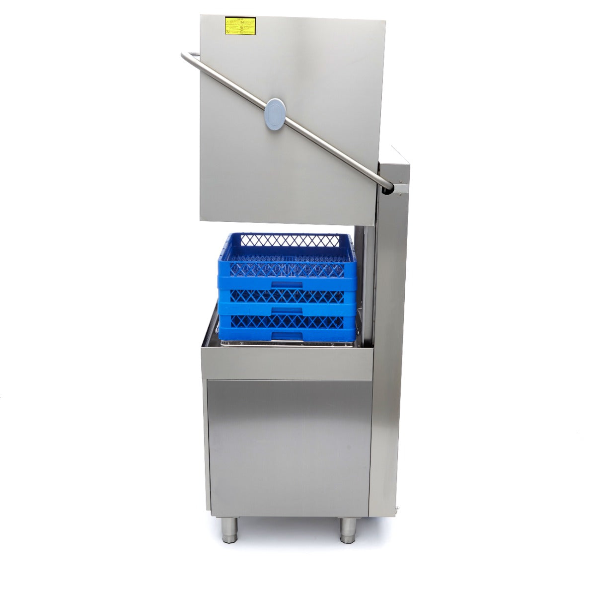 Lave-vaisselle à capot - 50 x 50 cm - avec pompes de rinçage et de savon - affichage numérique - 400V