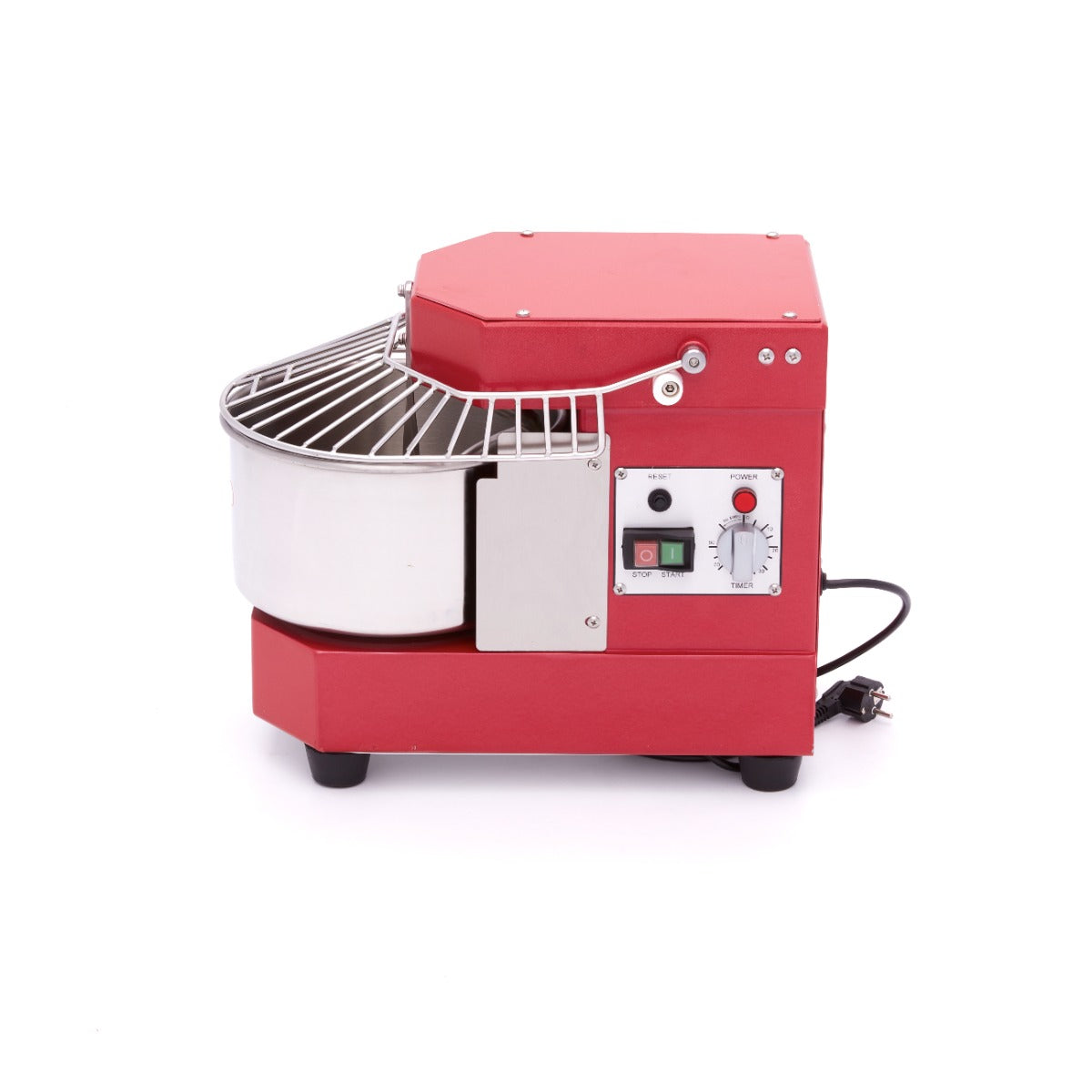 Pétrin à spirale Maxima rouge framboise, machine à pâte de 8 L, capacité de 4,5 kg de pâte, pour cuisine professionnelle