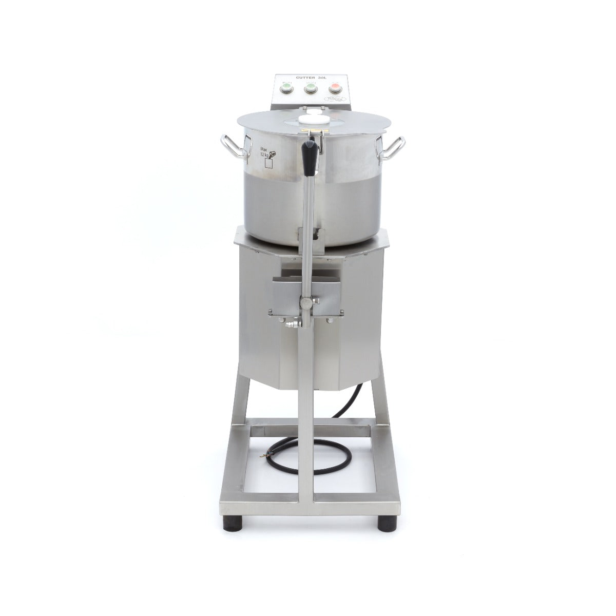 Robot culinaire Maxima de 30 L, robot de cuisine avec bol en acier inoxydable et diverses fonctionnalités pour la cuisine.