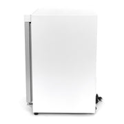 Congélateur - 200 L - blanc - avec porte en verre
