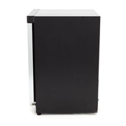 Réfrigérateur - 200 L - noir - avec porte en verre