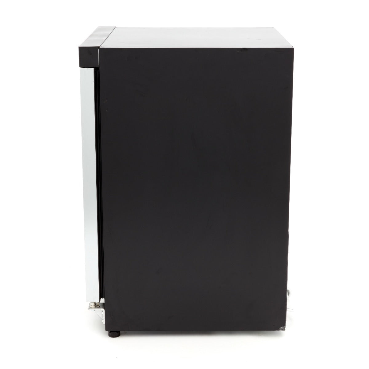 Réfrigérateur - 200 L - noir - avec porte en verre