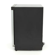 Congélateur - 200 L - noir - avec porte en verre