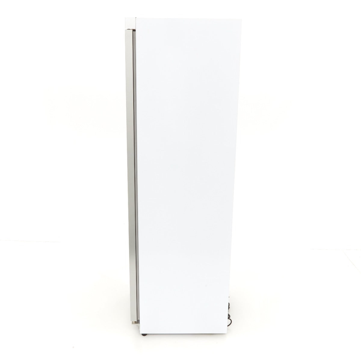 Congélateur - 400 L - blanc - avec porte en verre