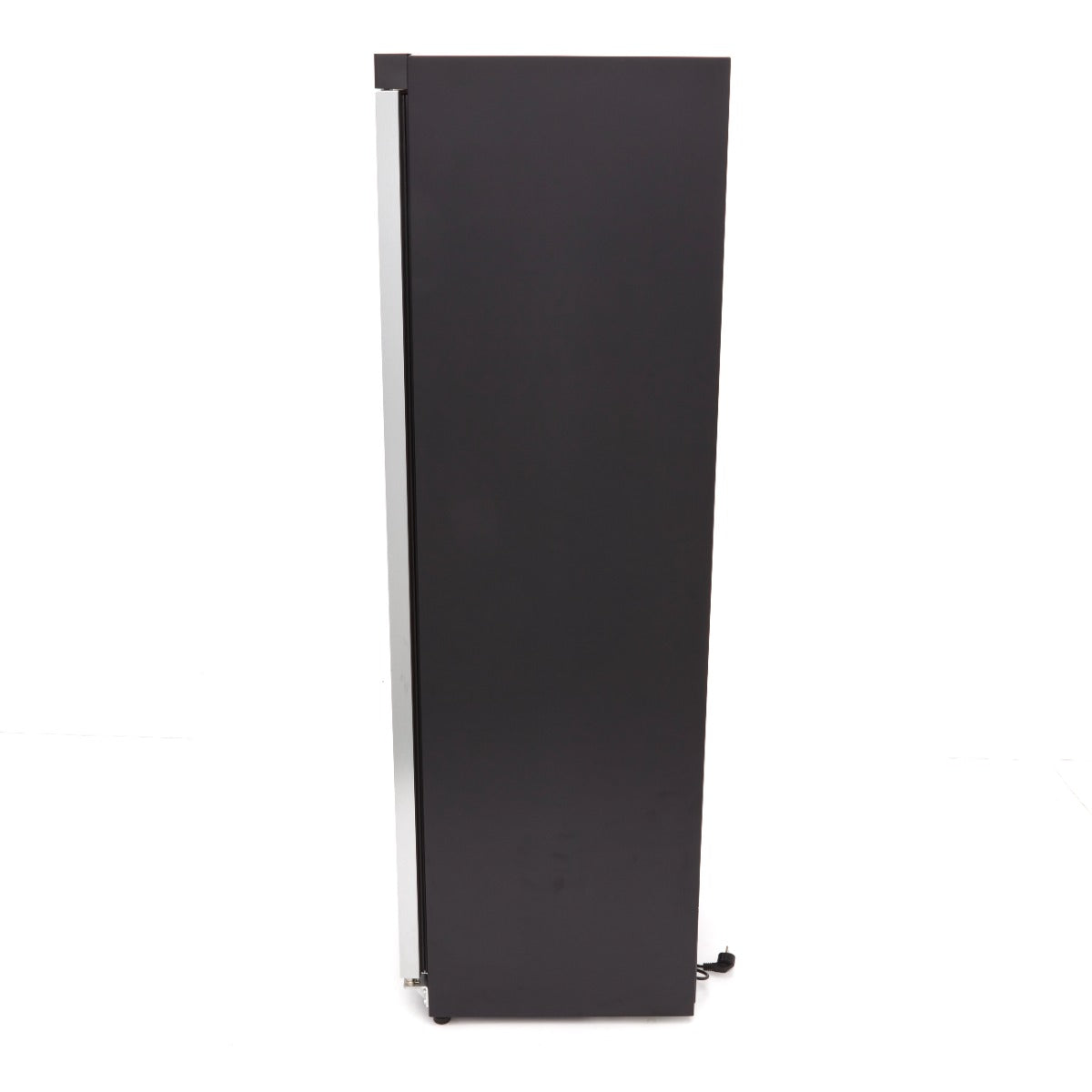 Congélateur - 400 L - noir - avec porte en verre