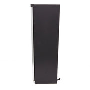 Congélateur - 400 L - noir - avec porte en verre