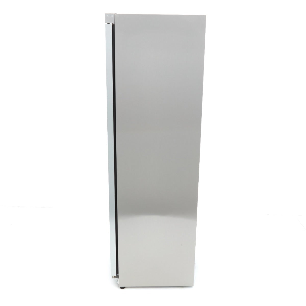 Congélateur - 400 L - acier inoxydable - avec porte en verre