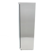 Congélateur - 400 L - acier inoxydable - avec porte en verre