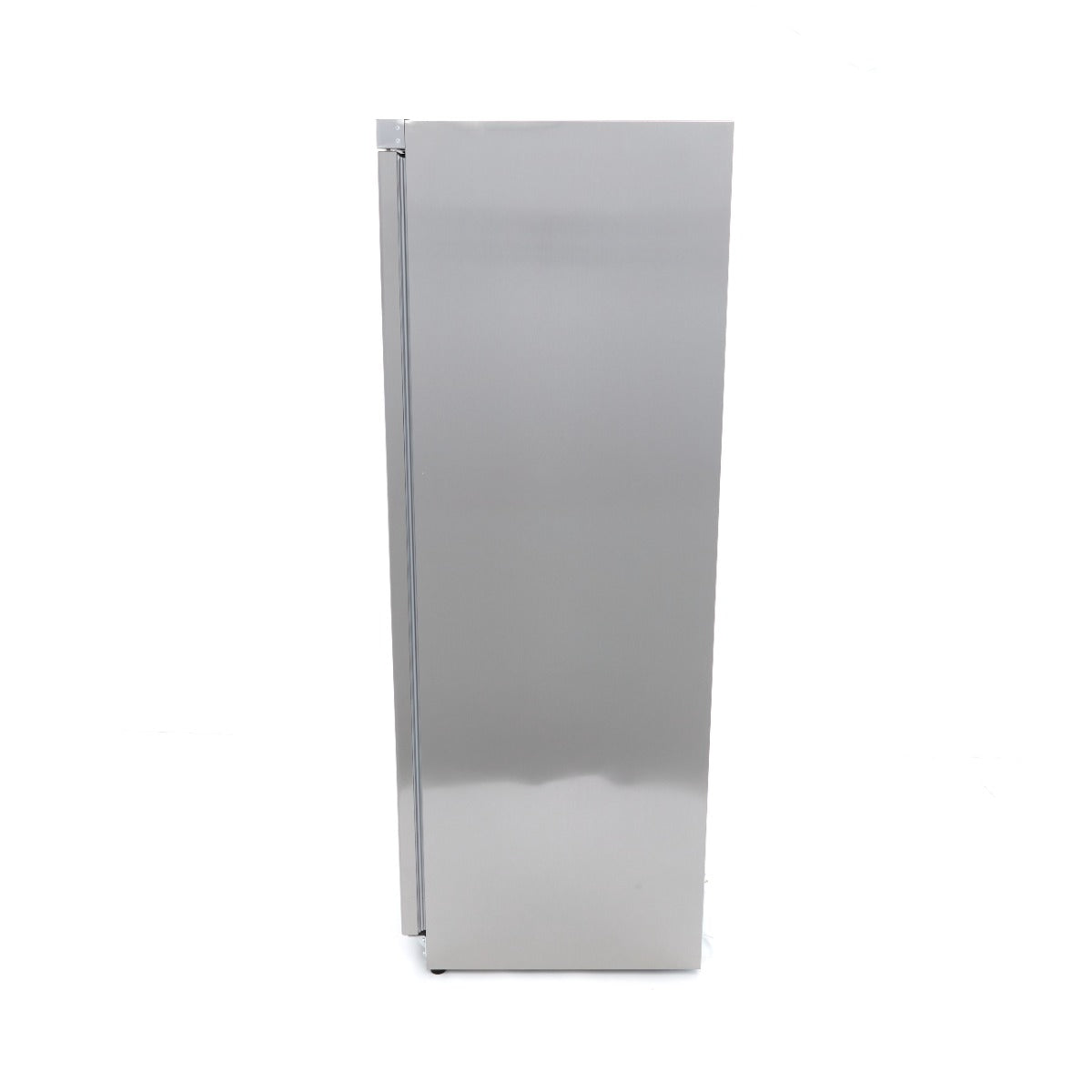 Réfrigérateur en acier inoxydable Maxima de 600 L avec 4 étagères réglables, design moderne et espace de stockage ample