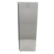 Congélateur - 600 L - acier inoxydable - avec porte en verre