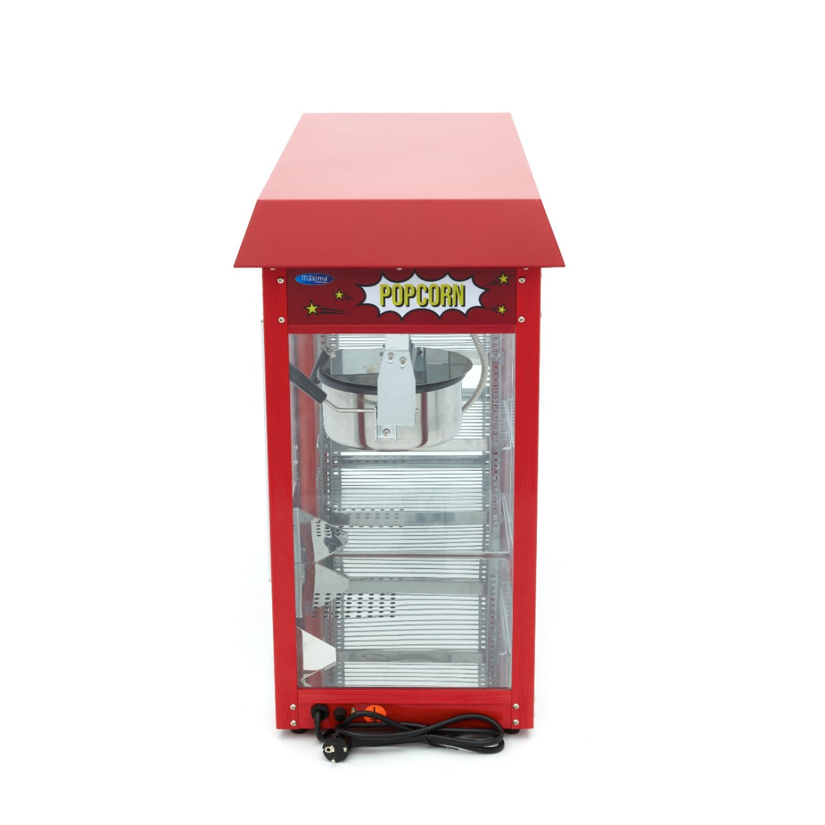 Machine à pop-corn - 150gr - avec vitrine chauffante