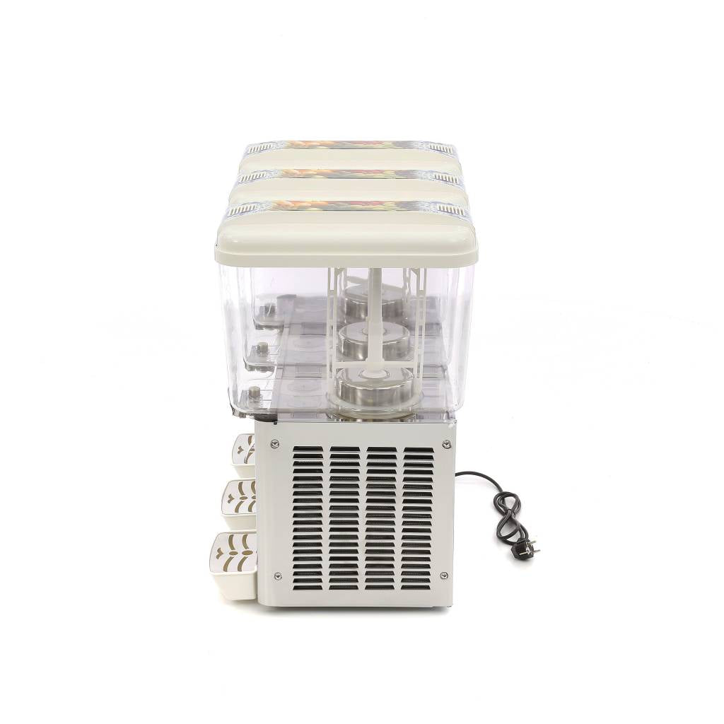 Dispensateur de boissons - 3 x 18 L -  électrique - incl mécanisme d'agitation
