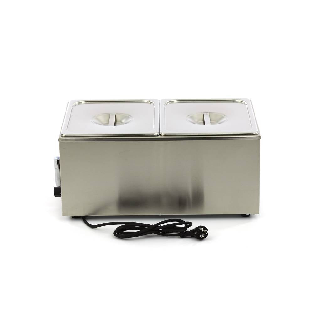 Bain Marie - avec robinet - incl 2 x 1/2 GN set - électrique